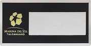 PLACA ID - XL RECTANGULAR 37x75 mm - MARINA DEL SOL