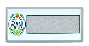 PLACA ID - XL RECTANGULAR 37x75 mm - AL GRANO