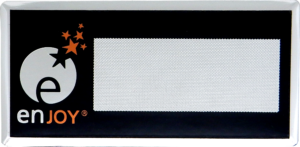 PLACA ID - XL RECTANGULAR 37x75 mm - ENJOY