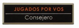 PLACA ID - REGULAR 2x75 mm - JUGADOS POR VOS