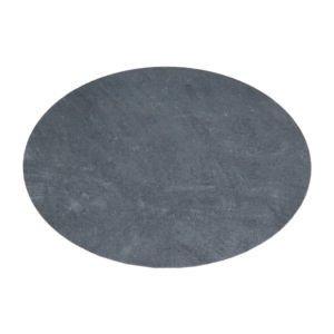 PLACA ID - OVAL PLUS 38x54 mm - PIZARRA
