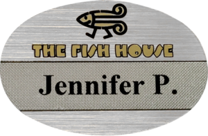PLACA ID PLASTICA THE FISH HOUSE