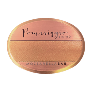 PLACA ID - OVAL PLUS 70x49 mm - POMERIGGIO