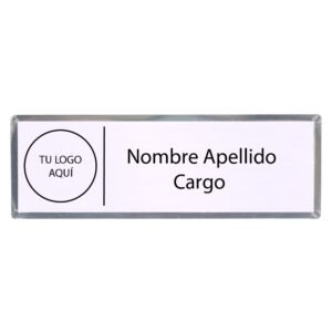 Piocha Metálica Regular Plus Silver/Blanco 27x78mm